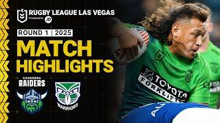 NRL Match Highlights 2025 | Raiders v Warriors | Round 1, 2025