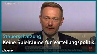 167. Steuerschätzung: Ergebnisse mit Bundesfinanzminister Lindner und Staatssekretär Reuter | 24.10.