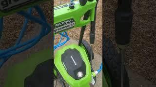 Setting up Green Works Pressure Washer to Clean Front Porche! #shorts #pressurewashing #houseclean