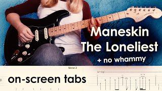 Måneskin - THE LONELIEST | Guitar cover w/play-along tabs + download