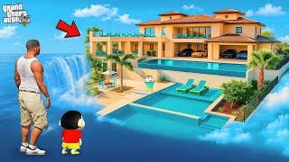 GTA V : Franklin & Shinchan Buy New Luxury Mansion to Gift his Brother in GTA 5 ! in Telugu