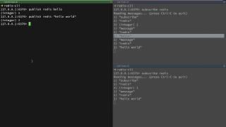 Quick Redis Pub Sub example