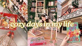 Cozy Days In My Life ️ hobbies + work days + reading + date night + outings!