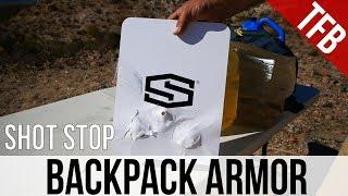 Backpack Armor: Shot Stop NIJ Level IIIA Ballistic Board test