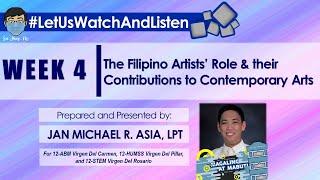 Contemporary Philippine Arts from the Regions: The Filipino Artists (Lesson #04)