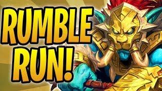 *WORLD FIRST* COMPLETE RUMBLE RUN ATTEMPT! | Rastakhan's Rumble Adventure | Hearthstone