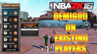 NBA 2K16 DEMIGOD ON EXISTING PLAYER GLITCH TUTORIAL!