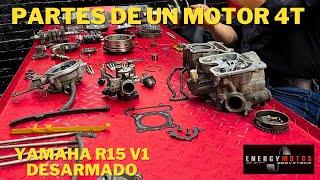 PARTES DE UN MOTOR 4T  (Yamaha R15 V1Desarmado)