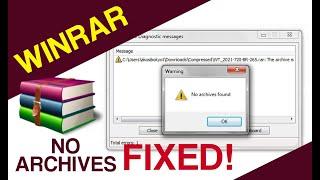 WINRAR No Archive Found Error FIXED! | BOKYOTV