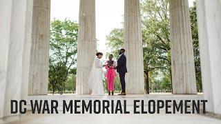 DC War Memorial Elopement Wedding