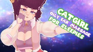 [ASMR] Catgirl Tingles Your Brain With Oily Ear Massage