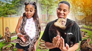 SNAKES and MONKEYS came to OUR HOUSE!! | FamousTubeFamily