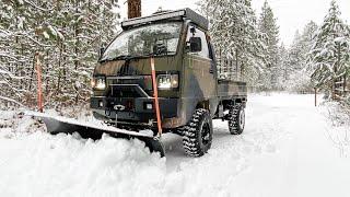 This Truck Is A Snow Plowing BEAST!!