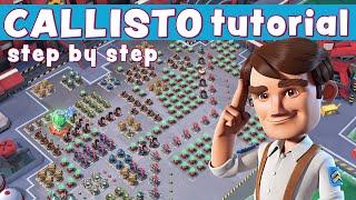 CALLISTO - step by step TUTORIAL  learn HOW TO SOLO - BOOM BEACH operation gameplay/attack strategy