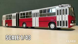 M MODELS - Nr.50 - IKARUS 280 RED CSSR - SOVIET BUS - SCALE 1/43