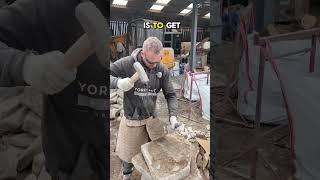 My technique for dressing stone #stonedressing #stonework #tricksofthetrade