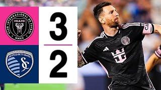 MESSI MAGICAL GOAL | Sporting KC vs Inter Miami 2-3 | Highlights & Goals 2024