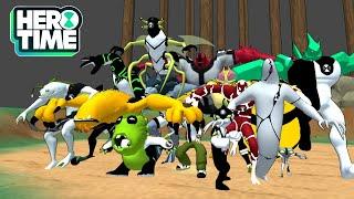 TODOS OS ALIENS do BEN 10 HERO TIME - ALPHA 4