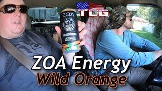 Trying ZOA Energy Wild Orange! Energy Drink Monday (Energy Drink Review) TheCombustionGuys