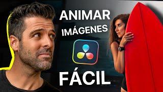 Cómo Animar Imágenes en Davinci Resolve 18  SÚPER FÁCIL !!