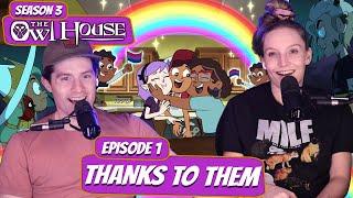 TIME SKIP?! | The Owl House Season 3 Newlyweds Reaction | Ep 3x1 "Thanks to Them"