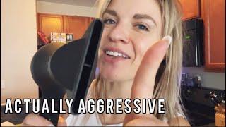 FAST & AGGRESSIVE ASMR LOFI HAIRCUT + WASH & STYLE ‍️ (w/ dry mouth sounds)