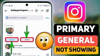 instagram general or primary kaise kare, fix instagram general or primary messages not showing