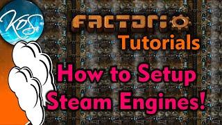 Factorio: HOW TO SET UP STEAM ENGINES, BOILERS - Perfect Ratio, Tutorial