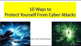 Cyber Attacks 10 ways to protect yourself from Cyber attacks | prevent yourself from Cyber Attacks