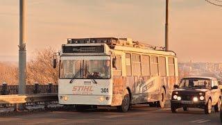 Владимирский троллейбус 301 (ЗиУ-682Г-016.04) на автономном ходу