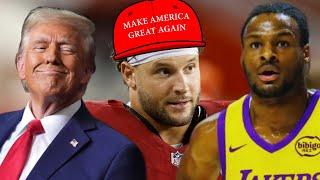 Woke Athletes MELTDOWN Over Trump, Nick Bosa FINED For MAGA Hat, Bronny James Is A TOTAL DISASTER