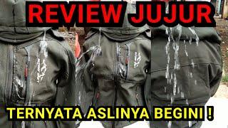 Review Jaket anti air daun talas dari jabal adventure terpercaya