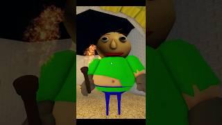 Baldi's Basics Barry's Prison Run Chase and Jumpscare  #shorts #roblox Roblox Obby