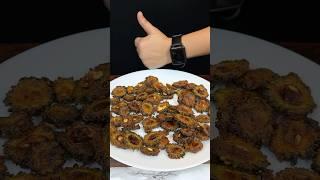 Crispy Karela Chips ASMR Cooking || #shorts #food #cooking #asmr #recipe #indianasmrworld #viral