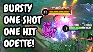 Nobody Can Handle Odette's Huge Bursts, Of Magic Damage | Mobile Legends Shinmen Takezo