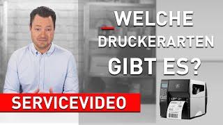 Welche Druckerarten gibt es? | Etiketten für deine Produkte drucken [Servicevideo]