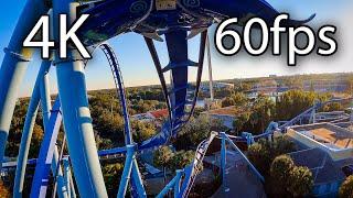 Manta at sunset front seat on-ride 4K POV @60fps SeaWorld Orlando