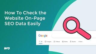 How To Check the Website On-Page SEO Data Easily