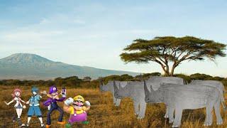 Wario, Waluigi, Falkner & Whitney Takes A Selfie With A Herd Of Northern White Rhinoceros & Dies