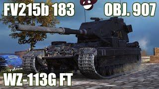 Obj. 907, FV215b 183 & WZ-113G FT ● WoT Blitz