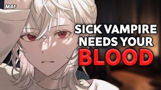 Sick Vampire Best Friend Is Thirsty For Your Blood And Pins You Down [ASMR Roleplay] [Wholesome]