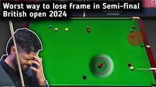 John Higgins vs Oliver lines semi-final snooker british open 2024