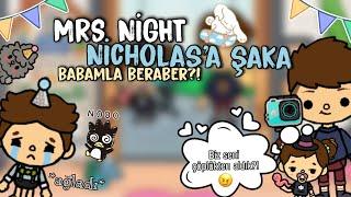 Babamla Beraber Nicholas'a Şaka Yaptım! 🪁~Mrs. Nigth~ Toca Life World Türkçe