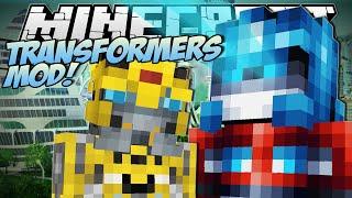 Minecraft | TRANSFORMERS MOD! (Robot Tanks, Planes and Cars!) | Mod Showcase