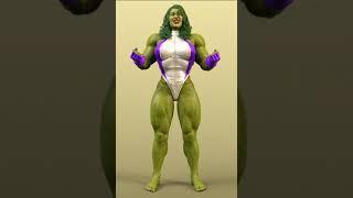 Realistic She Hulk Muscle Transformation
