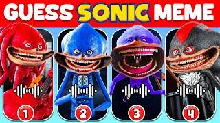 Guess Sonic Meme And Dance Challenge ~ Sonic The Hedgehog 3 Movie QuizSonic, Shin Sonic & Sonic.EXE