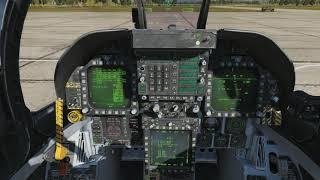 DCS World F 18 Startup and takeoff no commentary