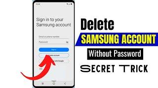 (New Method 2023)How Delete Samsung Account Without Password All Samsung Android 11/12