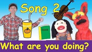 What Are You Doing? Song 2 | Action Verbs Set 2 | Learn English Kids