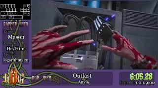 Outlast Any% Run for Horror(ible) Games Marathon